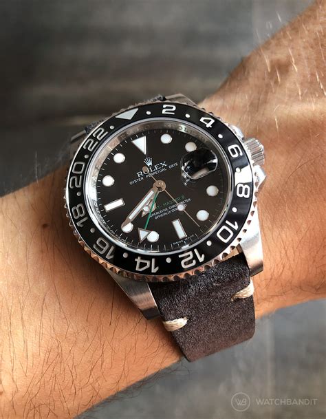 best strap for rolex gmt master ii|Rolex GMT Master 16750 price.